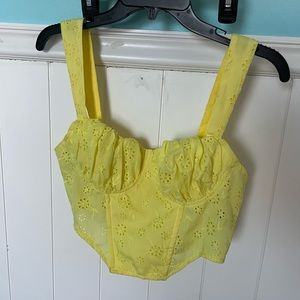 SHEIN yellow top